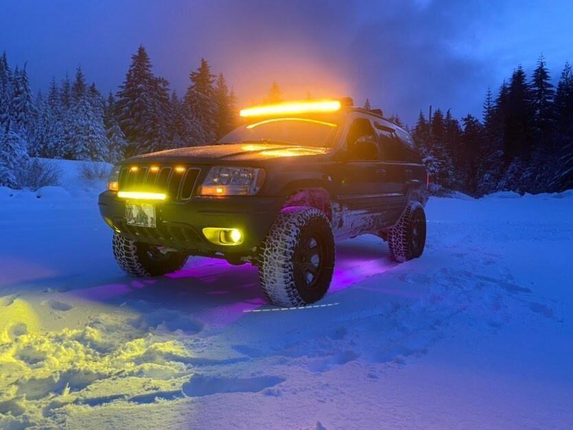 Auxbeam 6 Modes Series Amber and White LED Light Bars
