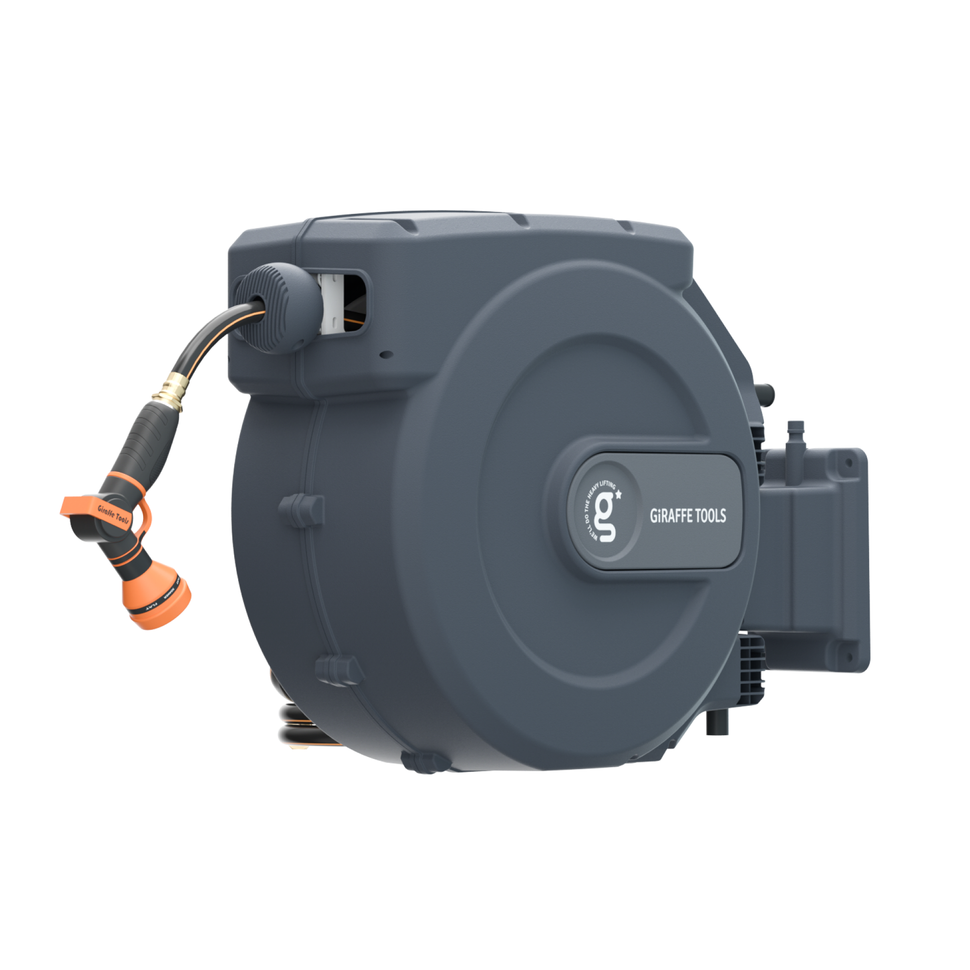 Giraffe Tools Retractable Garden Hose Reel-5/8 in-115ft SpadezStore