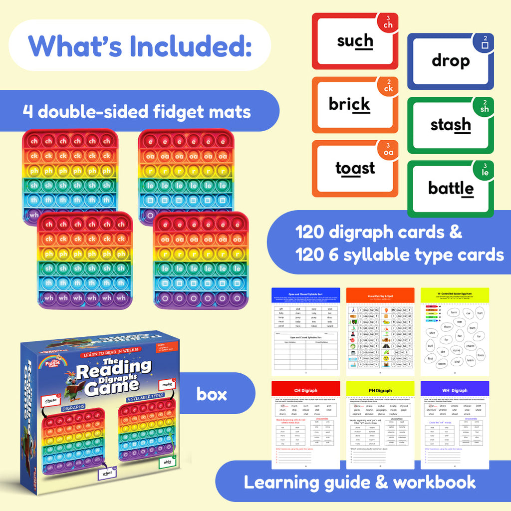 The Fidget Games. The Reading Digraphs Game. SpadezStore