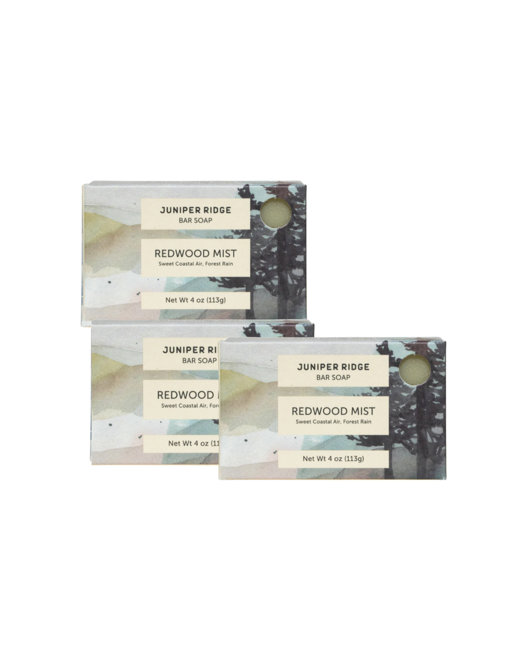 Juniper Ridge Redwood Mist Bar Soap 3-Pack SpadezStore