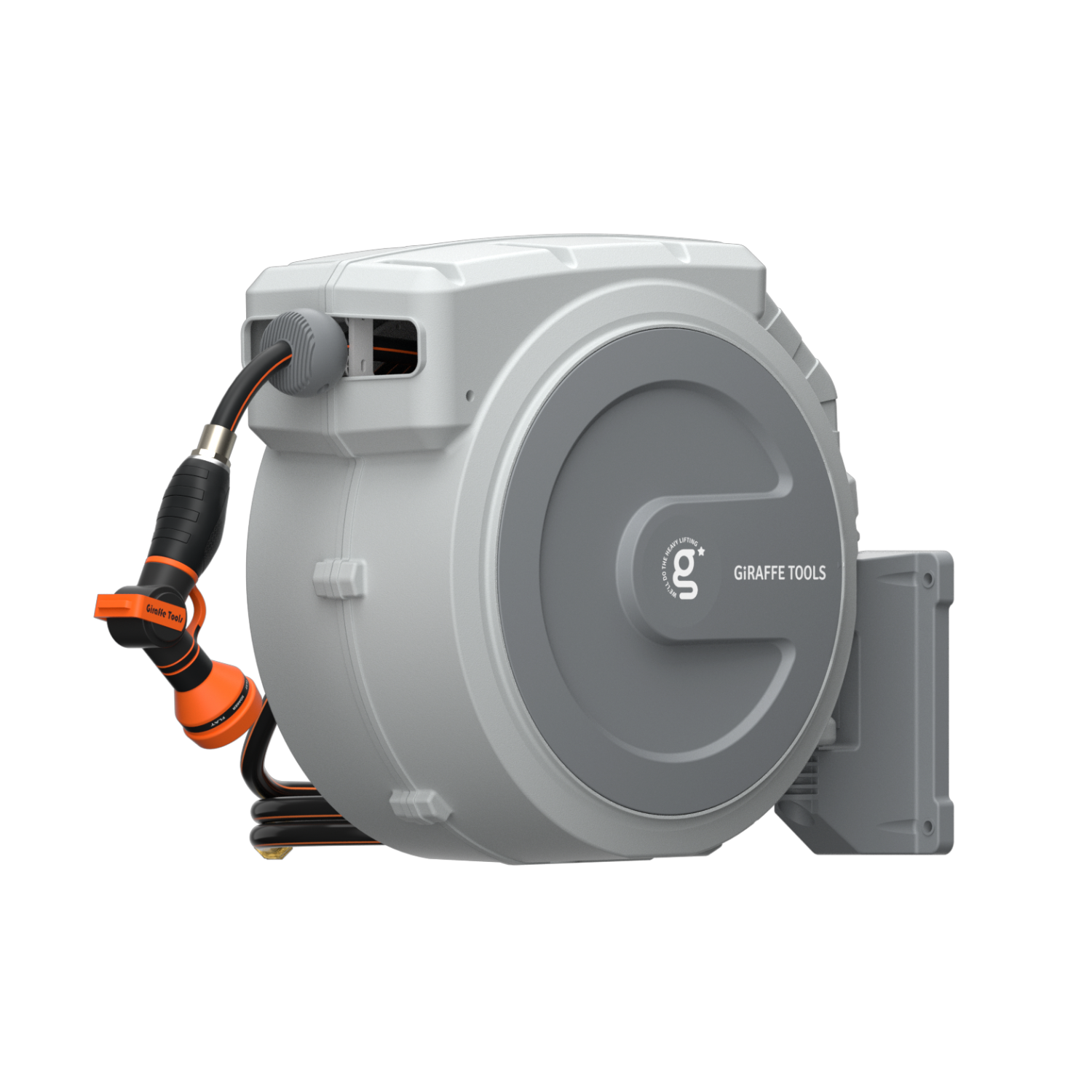 Giraffe Tools Retractable Garden Hose Reel-5/8in-90ft SpadezStore