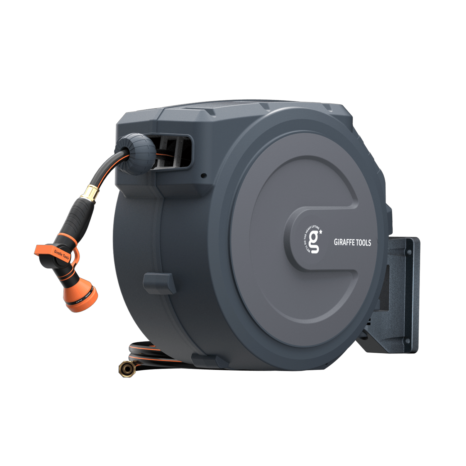 Giraffe Tools Retractable Garden Hose Reel-5/8in-90ft SpadezStore