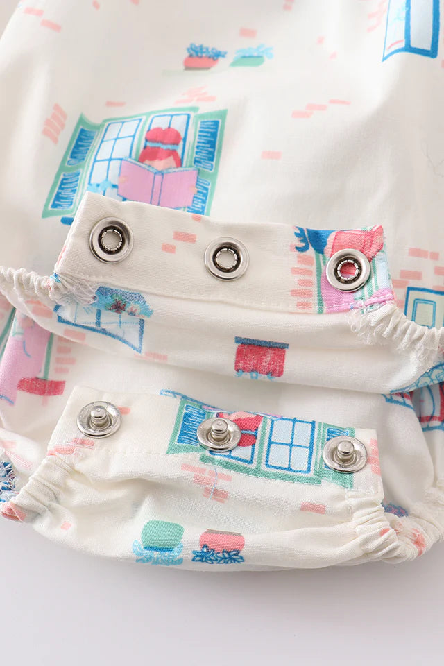 Cotton Castle Platinum Balcony Print Dot Baby Bubble S24A035 SpadezStore