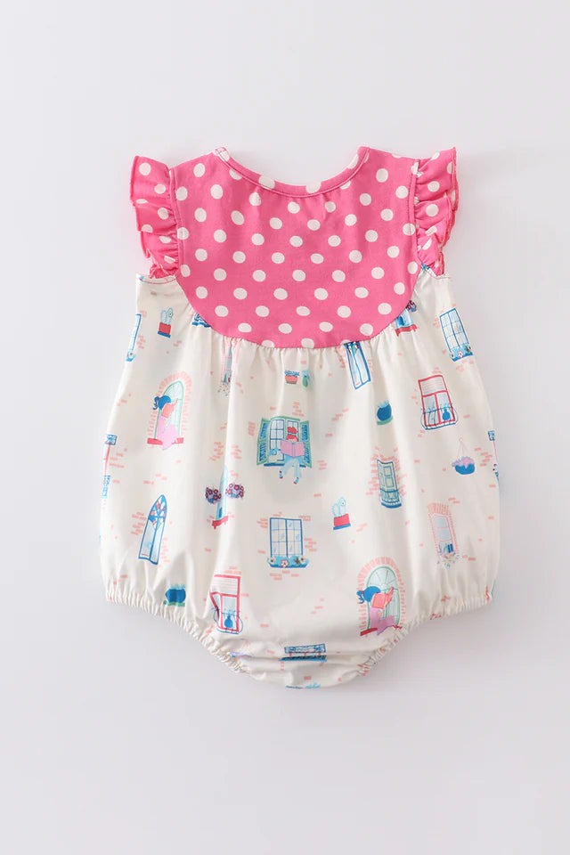 Cotton Castle Platinum Balcony Print Dot Baby Bubble S24A035 SpadezStore