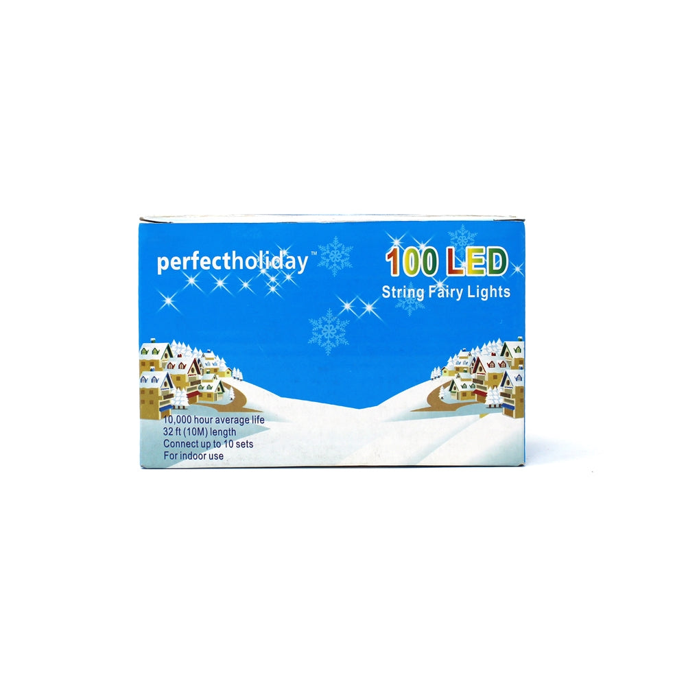 Perfect Holiday 100 LED Green Wire String Light w/ connector - Blue SpadezStore