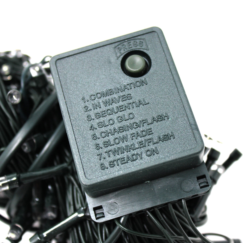 Perfect Holiday 100 LED Green Wire String Light w/ connector Waterproof - Multicolor SpadezStore