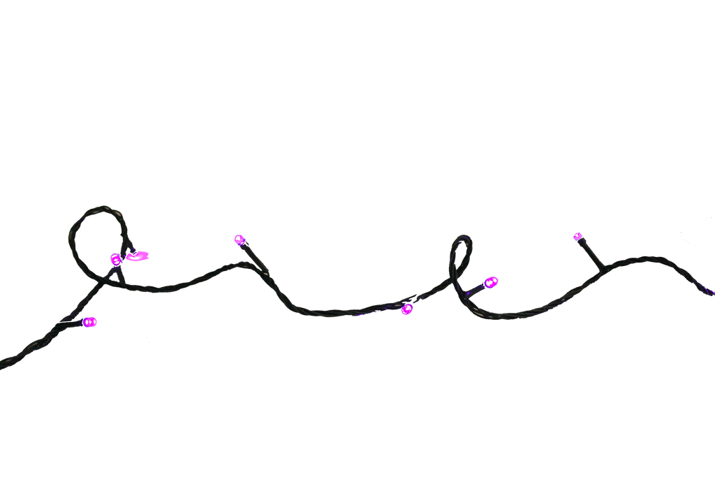 Perfect Holiday 100 LED String Light w/ connector - Purple Green wire SpadezStore