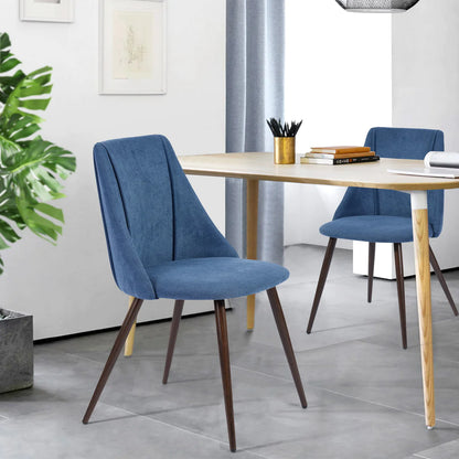 Homy Casa Mid-Century Modern Velvet Dining Chair SpadezStore