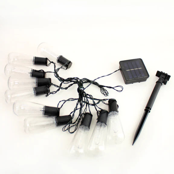 Perfect Holiday 10 LED SOLAR String Light, Warm White