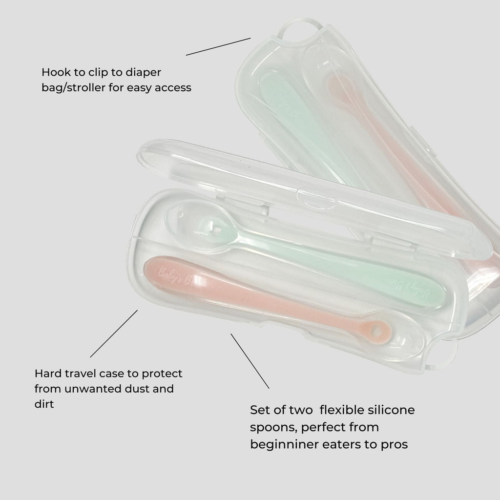 The Baby's Brew Flexi Spoons + Travel Case SpadezStore