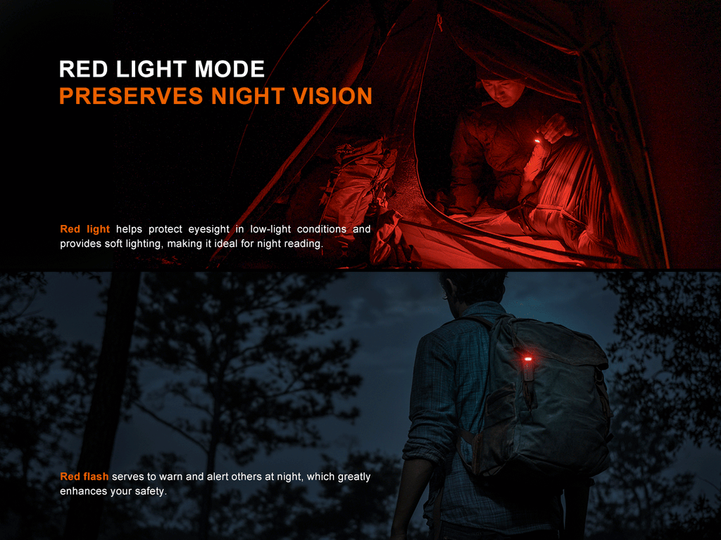 Fenix SW05R Multipurpose Clip-On Light with Red or UV Output SpadezStore