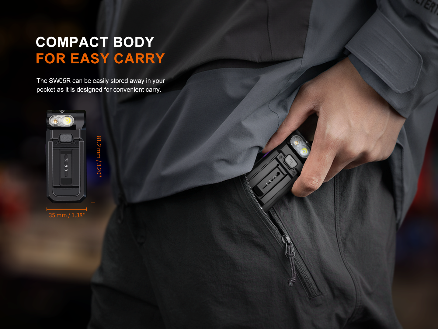 Fenix SW05R Multipurpose Clip-On Light with Red or UV Output SpadezStore