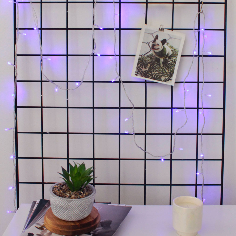 Perfect Holiday 100 LED Clear Cable Multifunction String Lights - Plug in SpadezStore