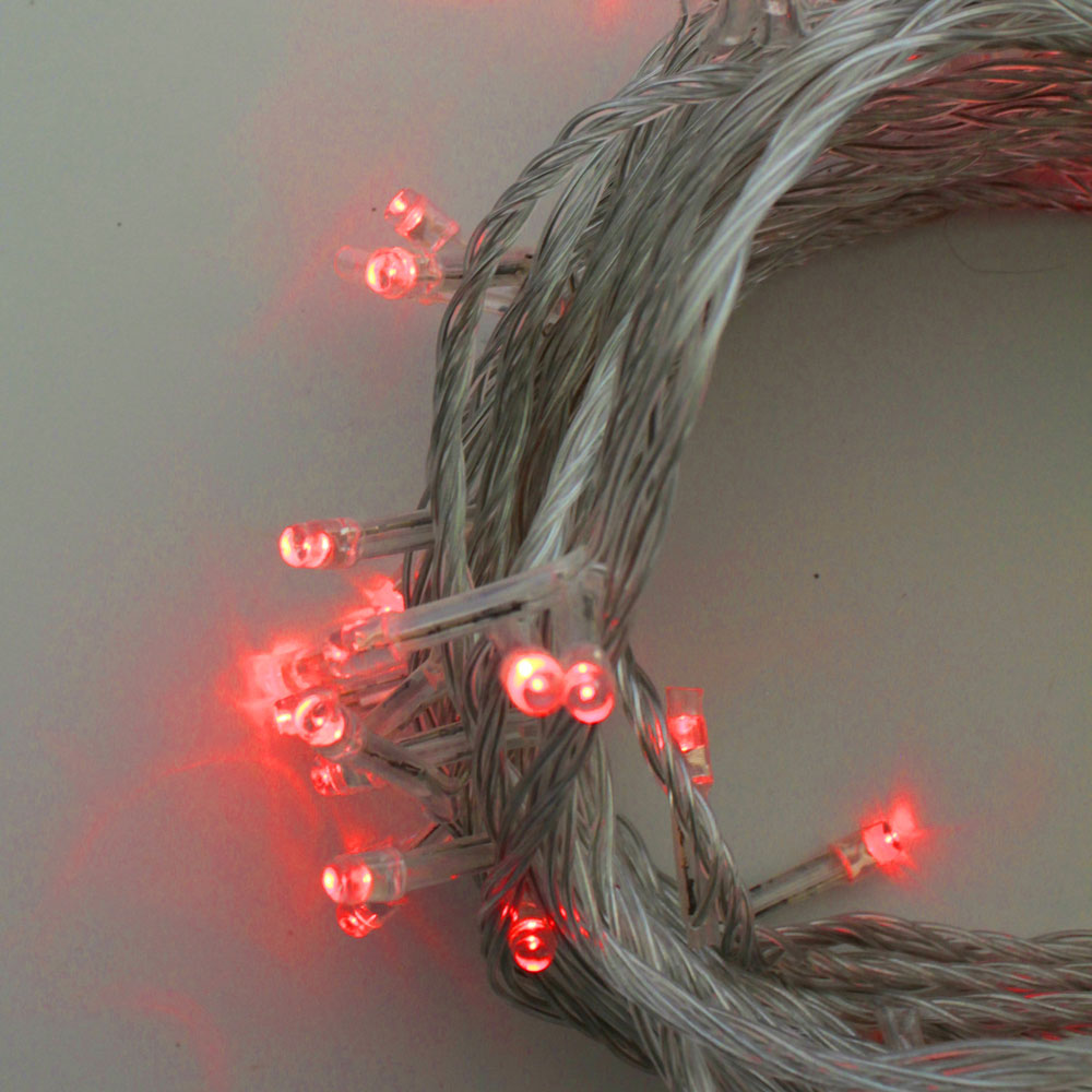 Perfect Holiday 100 LED Clear Cable Multifunction String Lights - Plug in SpadezStore