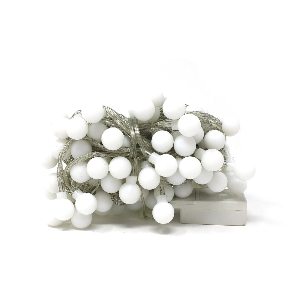 Perfect Holiday 100 LED String Light Bulb w/ connector - White SpadezStore