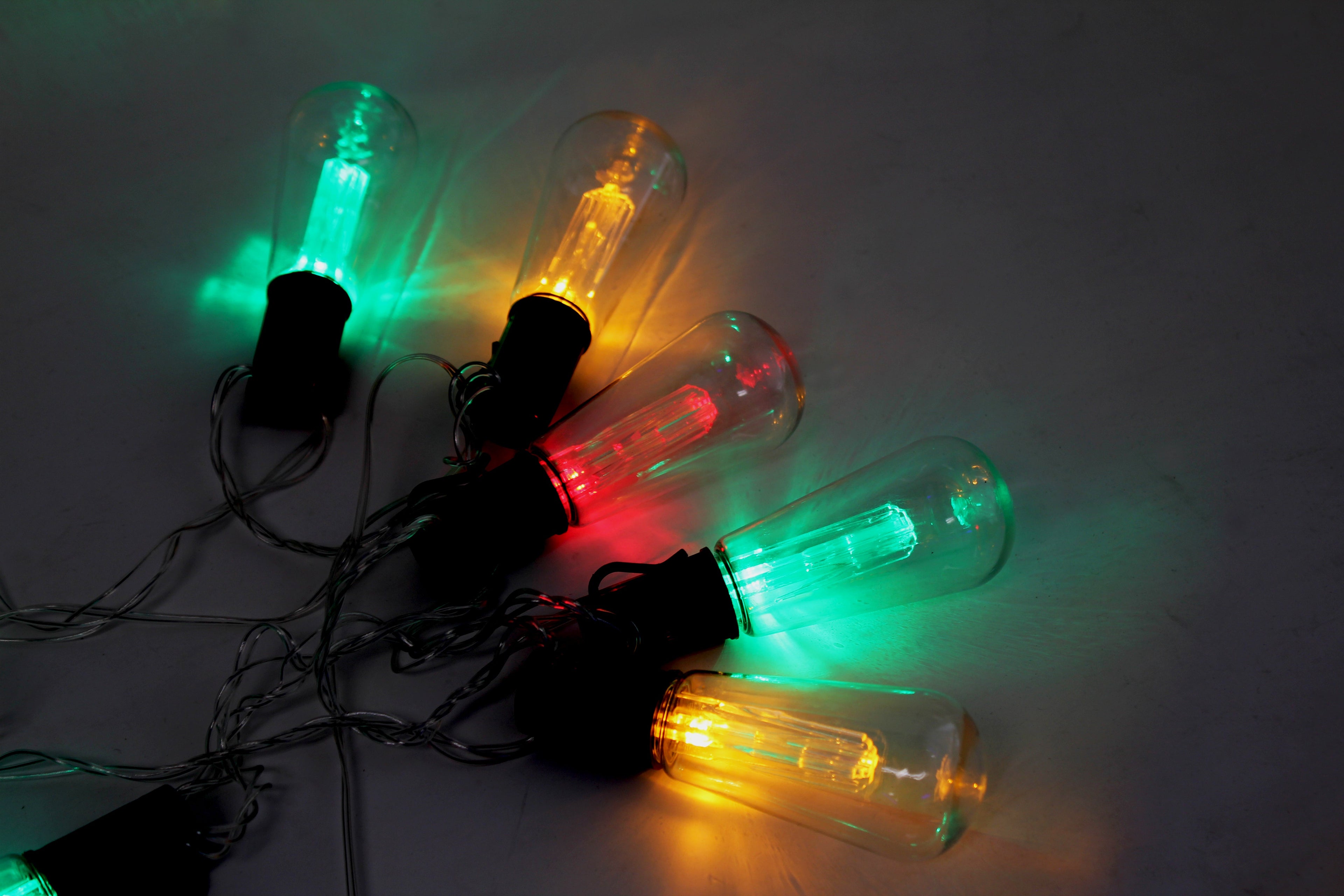 Perfect Holiday 10 LED Solar String Light, Multicolor SpadezStore
