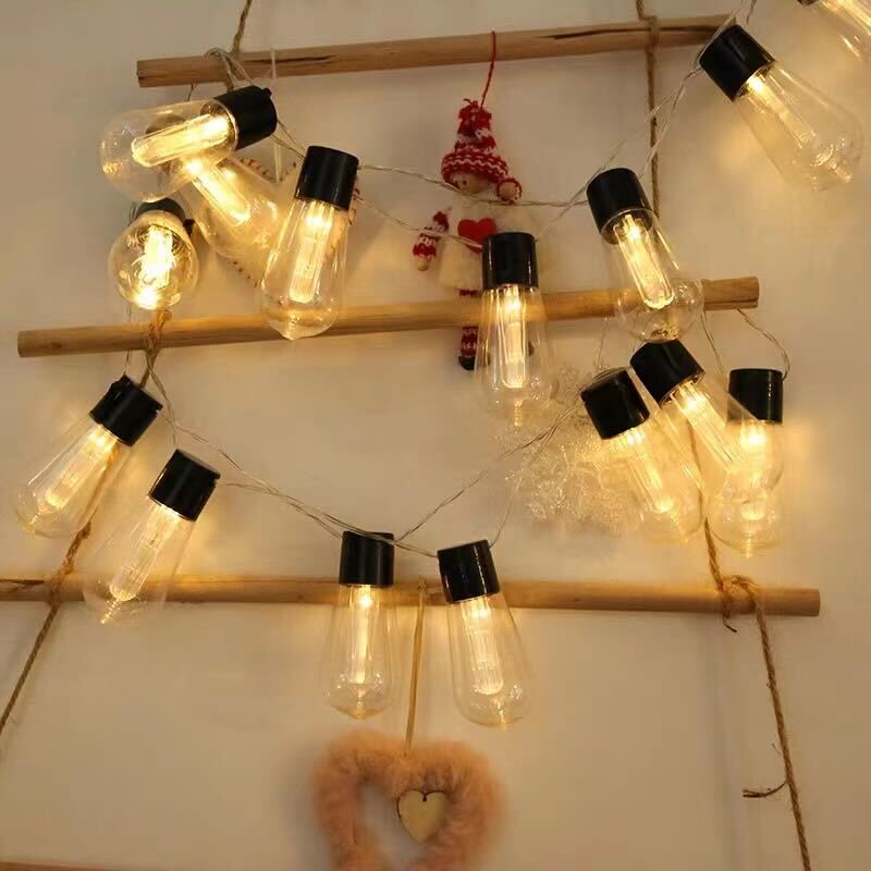 Perfect Holiday 10 LED Outdoor String Lights, Warm White SpadezStore