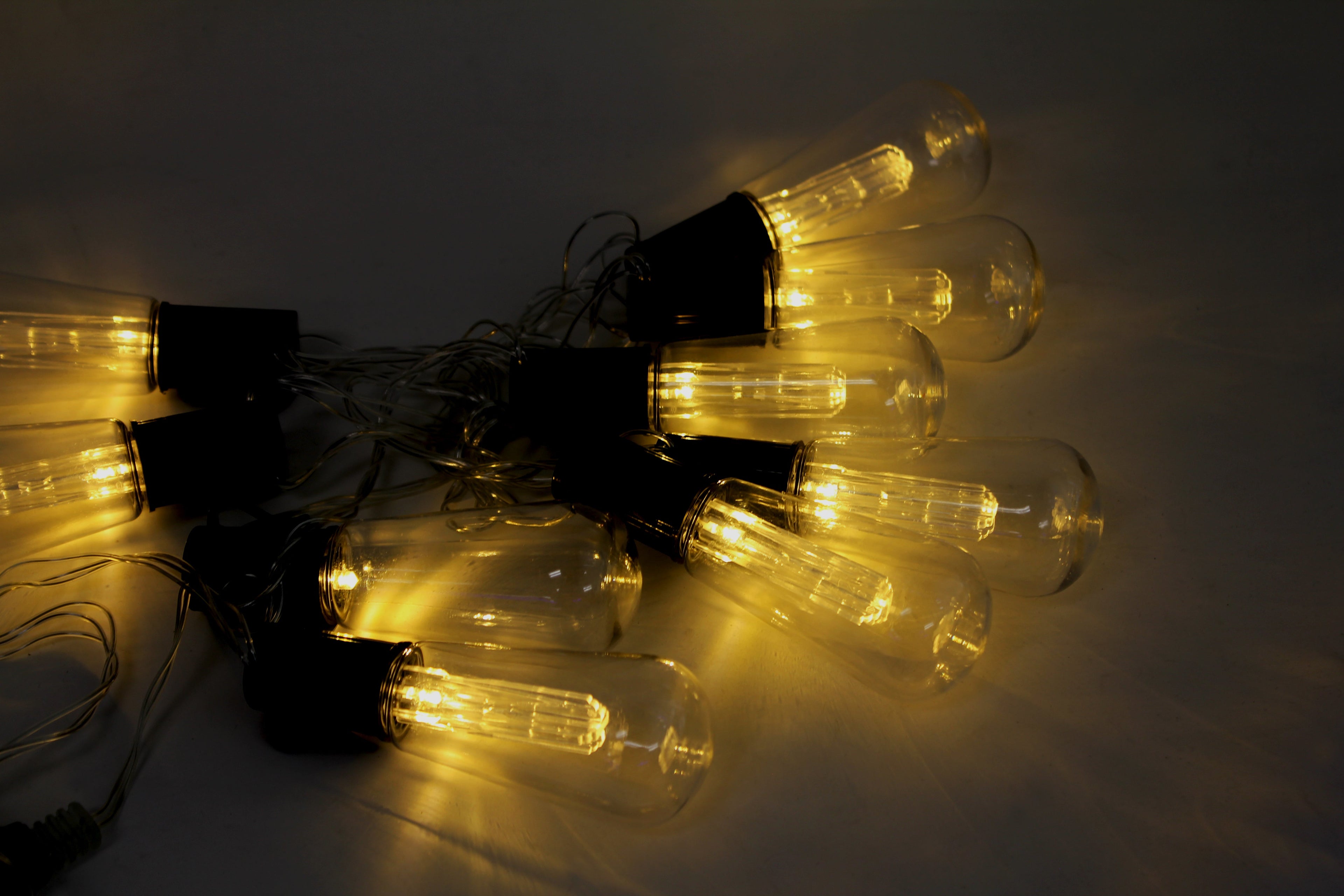 Perfect Holiday 10 LED Outdoor String Lights, Warm White SpadezStore