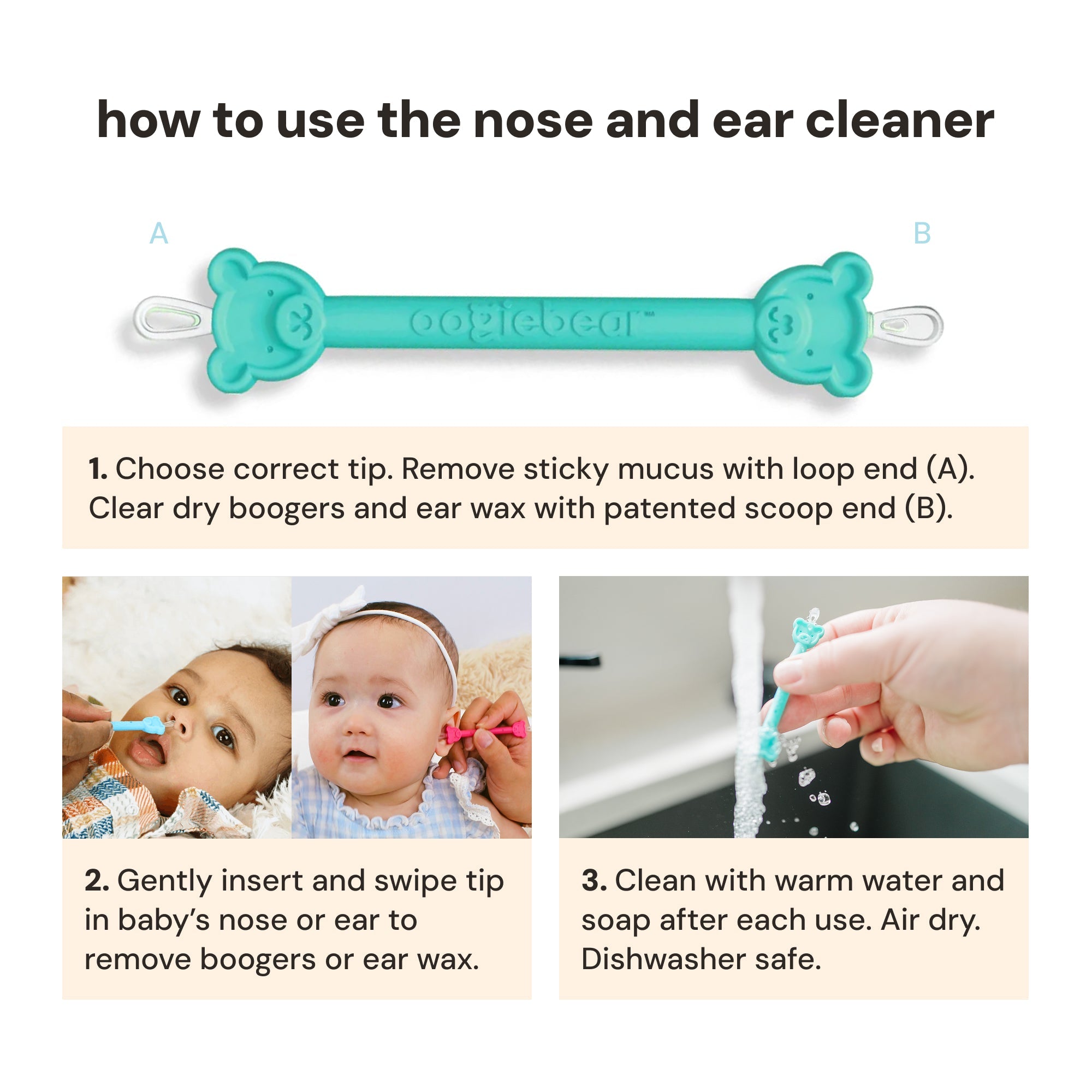 Oogiebear 2-pack booger picker SpadezStore