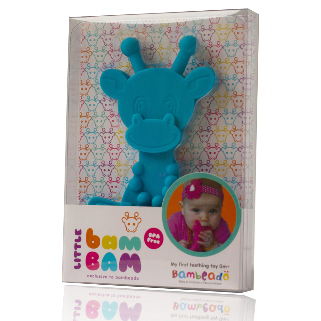 Bambeado Little bamBAM Baby Teething Toy – Cyan