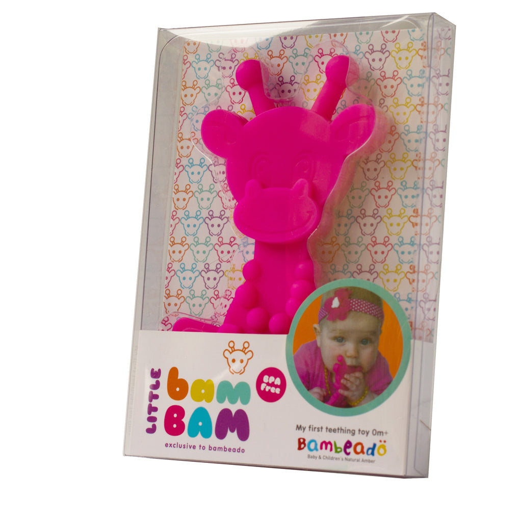 Little bamBAM Baby Teething Toy - Magenta SpadezStore