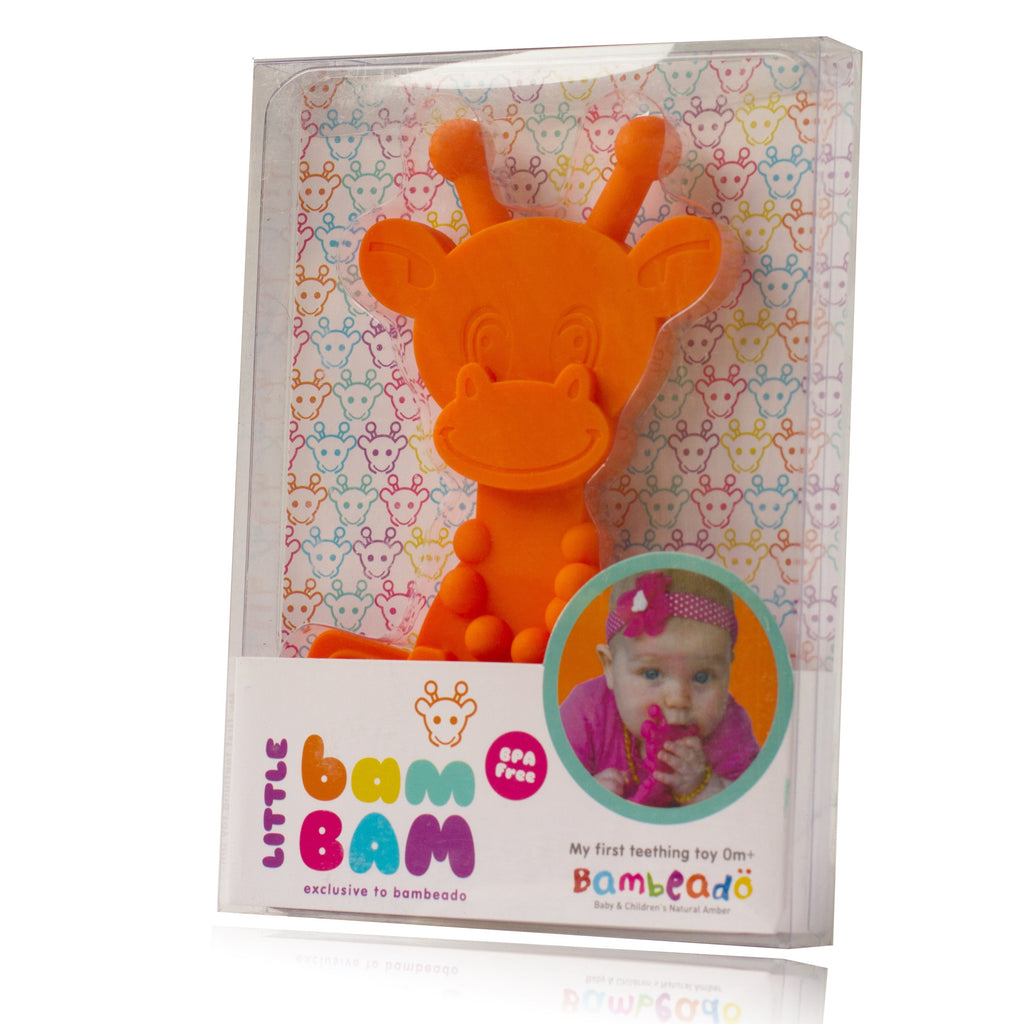 Little bamBAM Baby Teething Toy – Orange SpadezStore