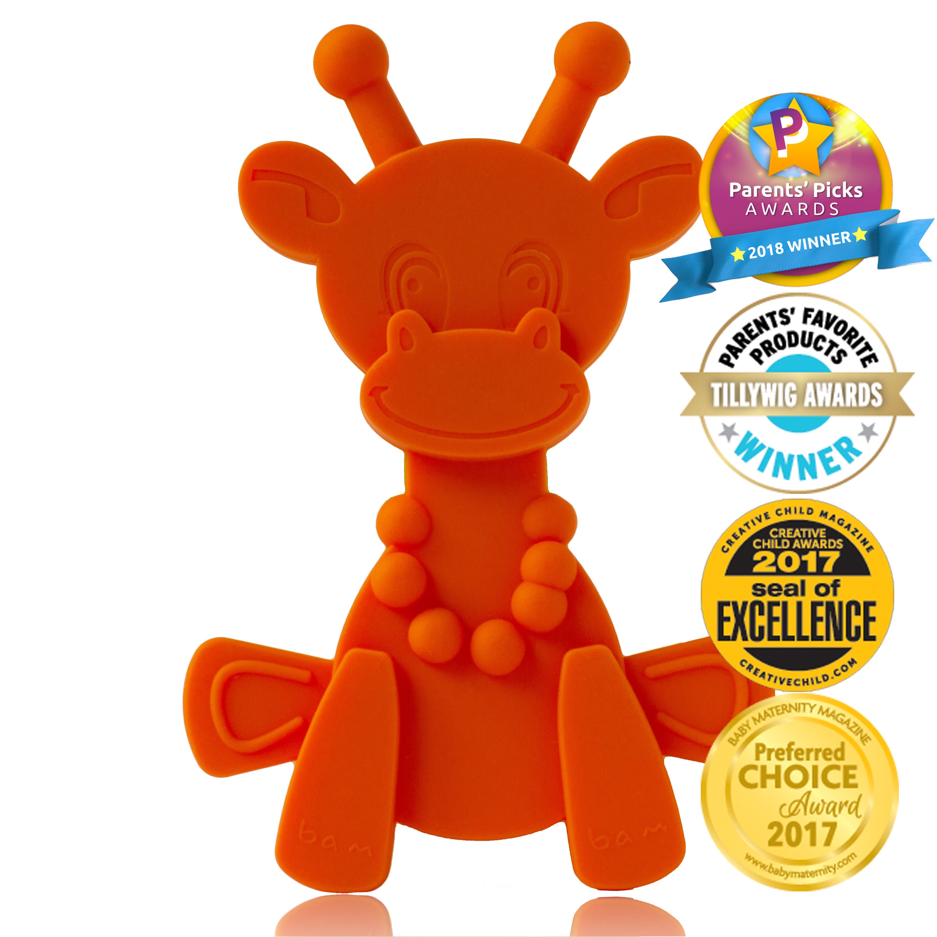 Little bamBAM Baby Teething Toy – Orange SpadezStore