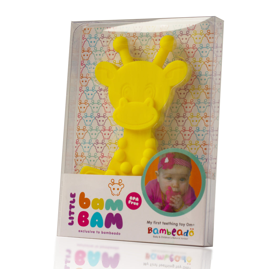 Bambeado Little bamBAM Baby Teething Toy – Yellow