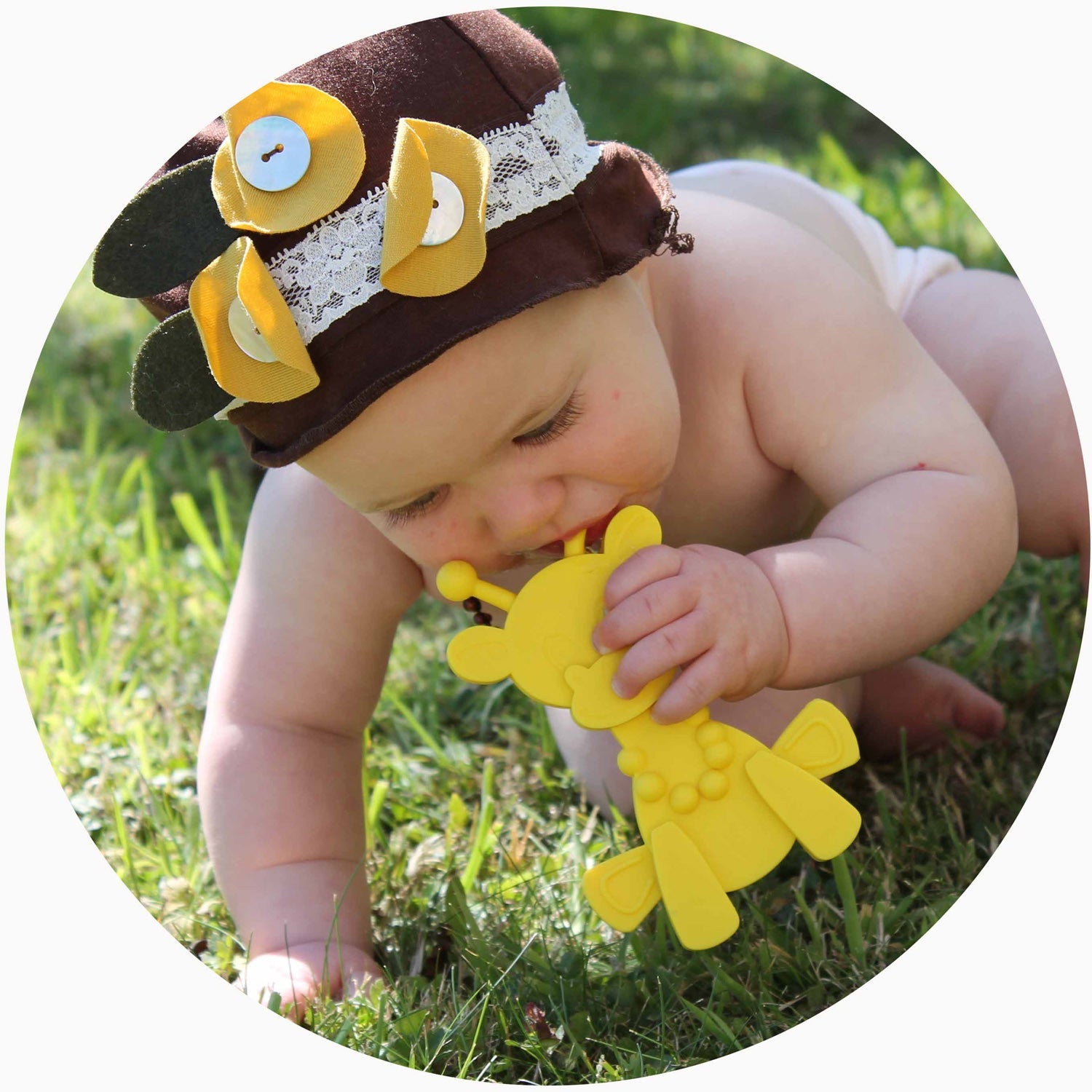Bambeado Little bamBAM Baby Teething Toy – Yellow