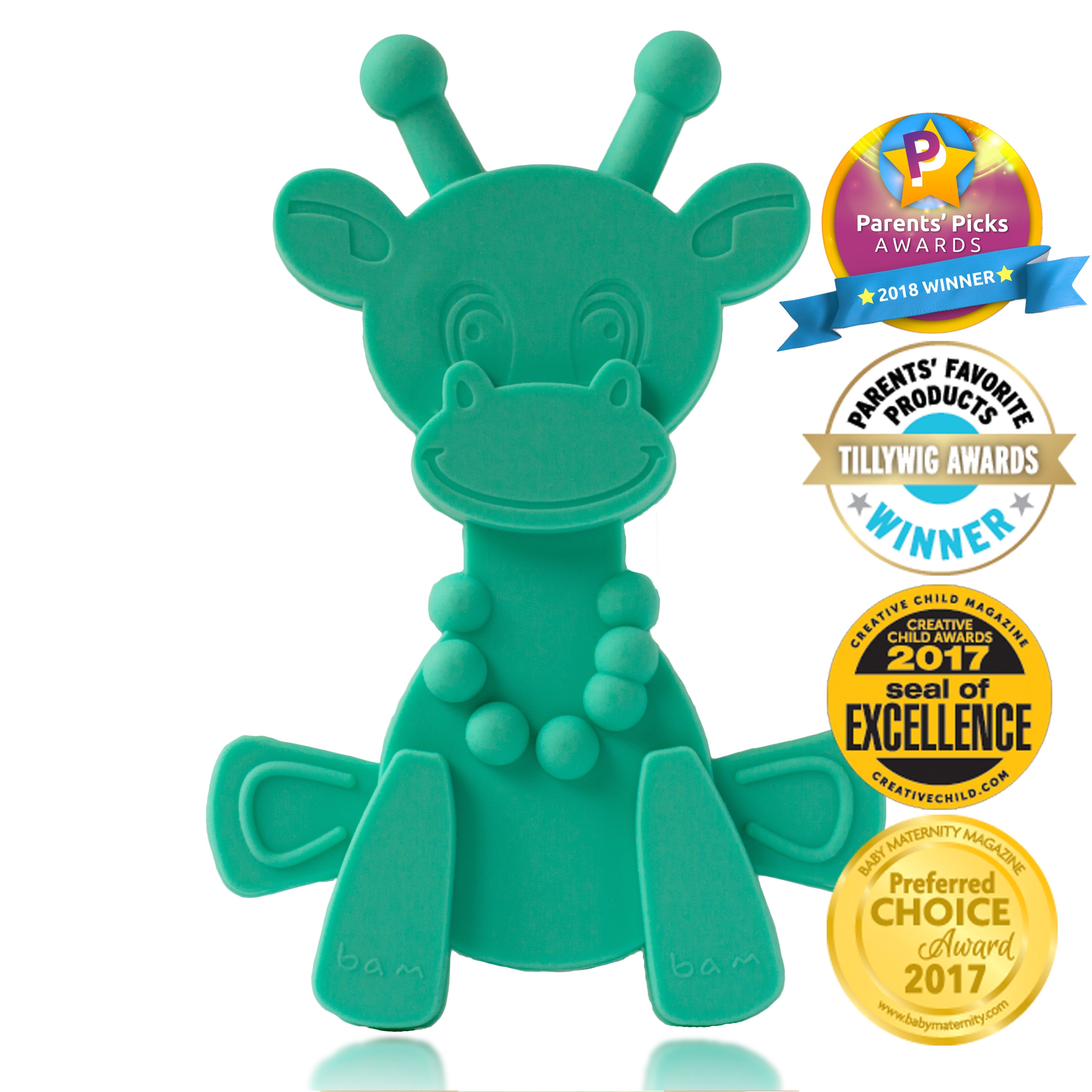 Bambeado Little bamBAM Baby Teething Toy - Turquoise