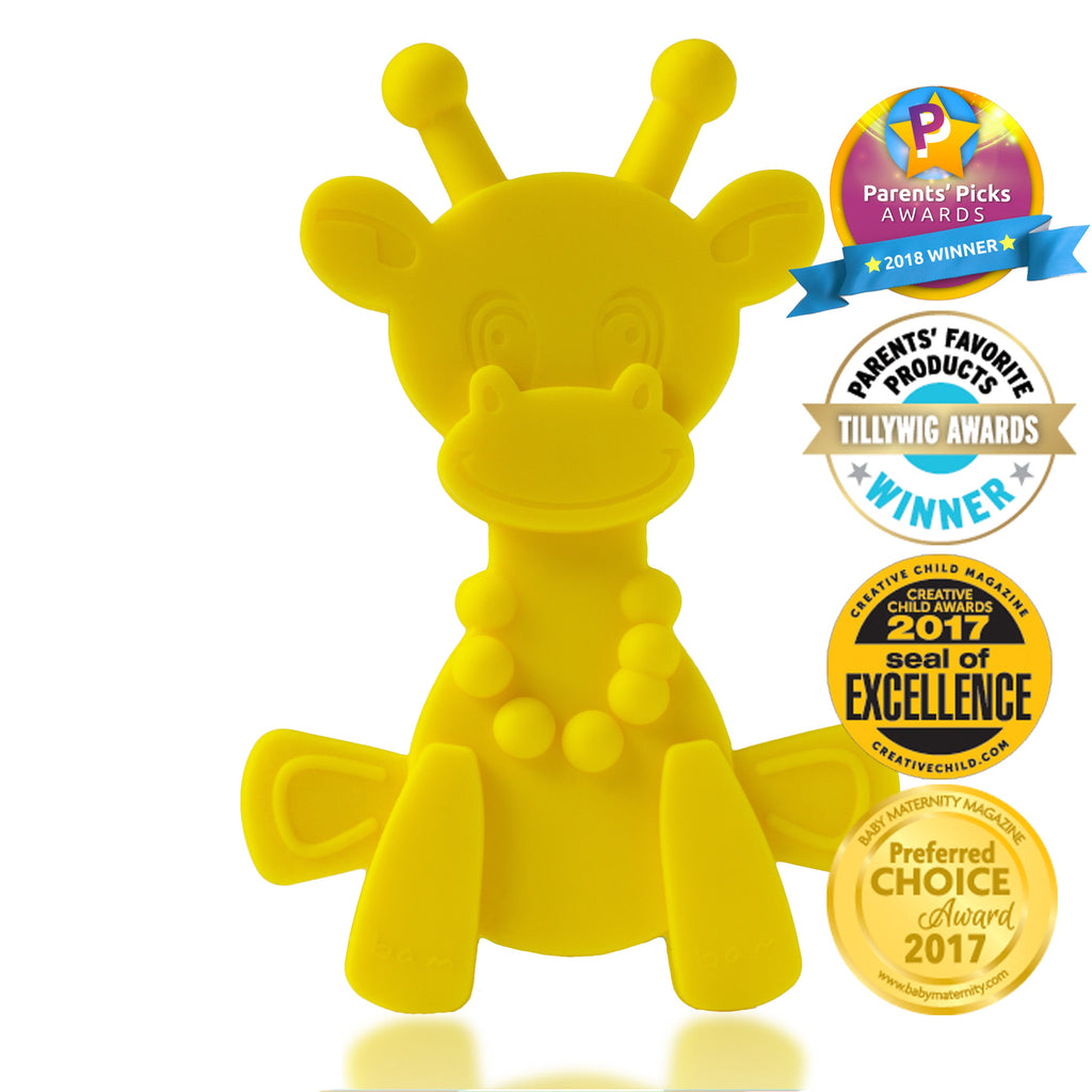Bambeado Little bamBAM Baby Teething Toy – Yellow