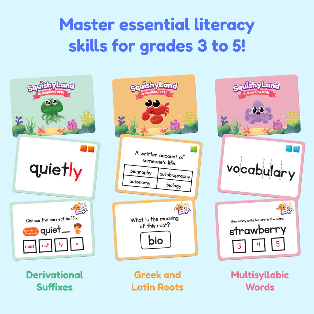 The Fidget Games Squishyland 3-5 Expansion Card Packs
