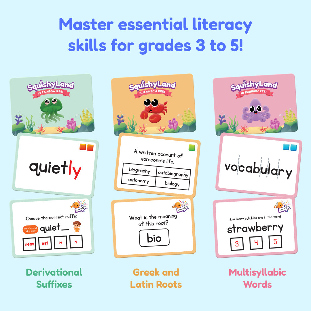 The Fidget Games Squishyland 3-5 Expansion Card Packs