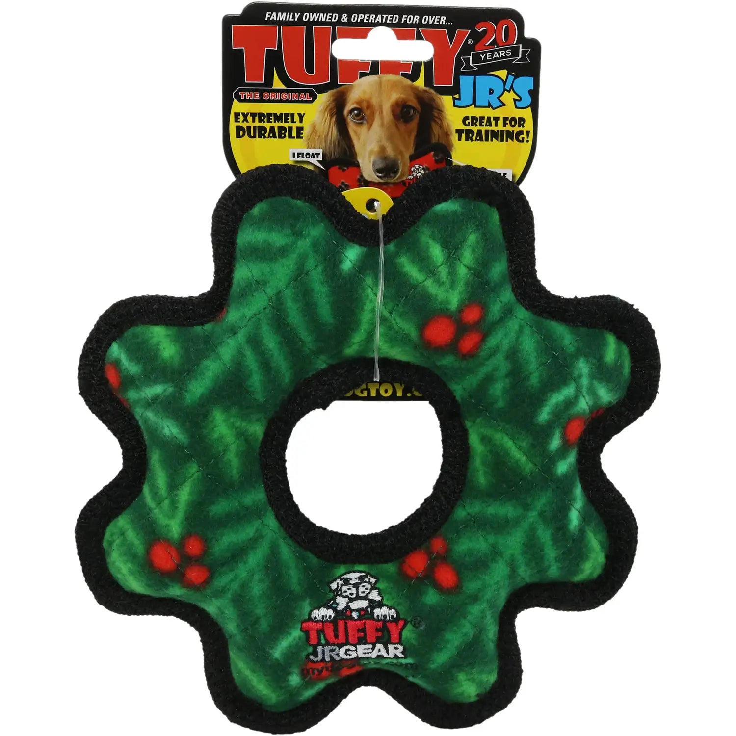 Tuffy Holiday Junior Gear Ring Wreath SpadezStore