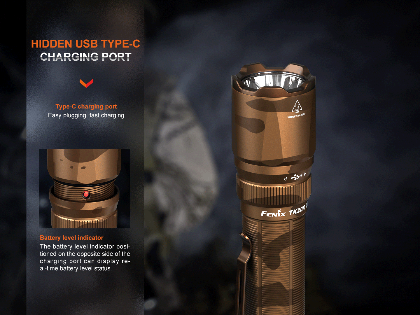 Fenix TK20R UE Tactical LED Flashlight - 2800 Lumens SpadezStore