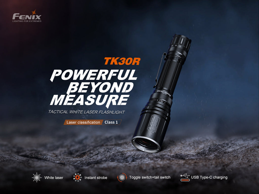 Fenix TK30R Tactical White Laser Rechargeable Flashlight SpadezStore