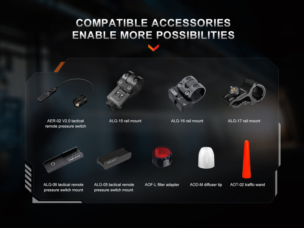 Fenix TK30R Tactical White Laser Rechargeable Flashlight SpadezStore