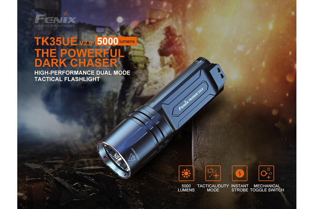 Fenix TK35UE V2.0 Flashlight - 5000 Lumens SpadezStore