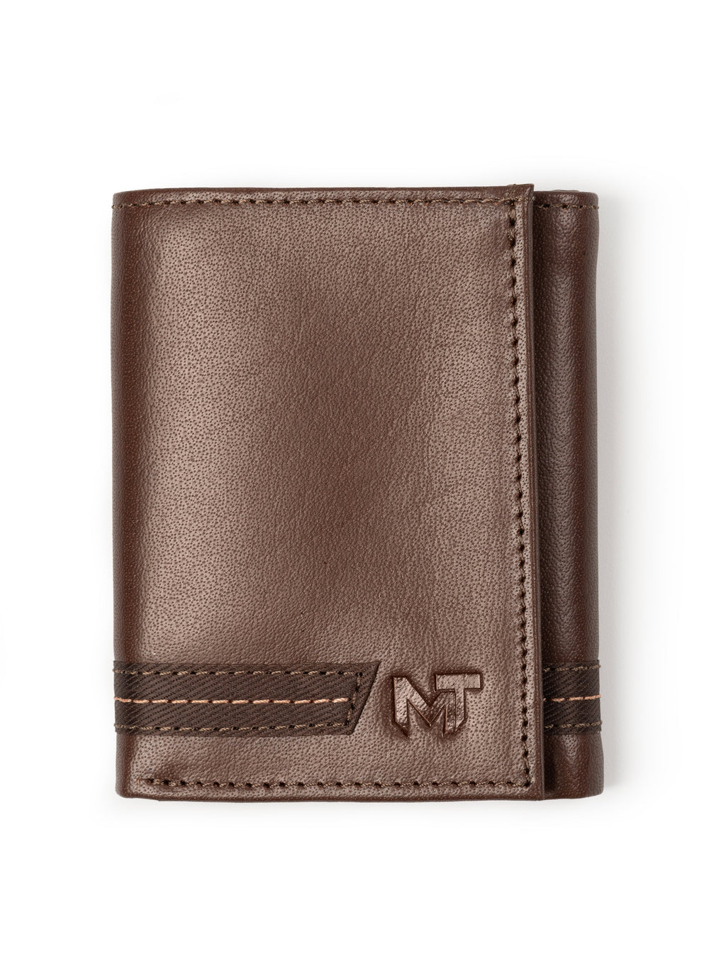 Classy Leather Bags SleekCut Tri-Fold Wallet - Brown