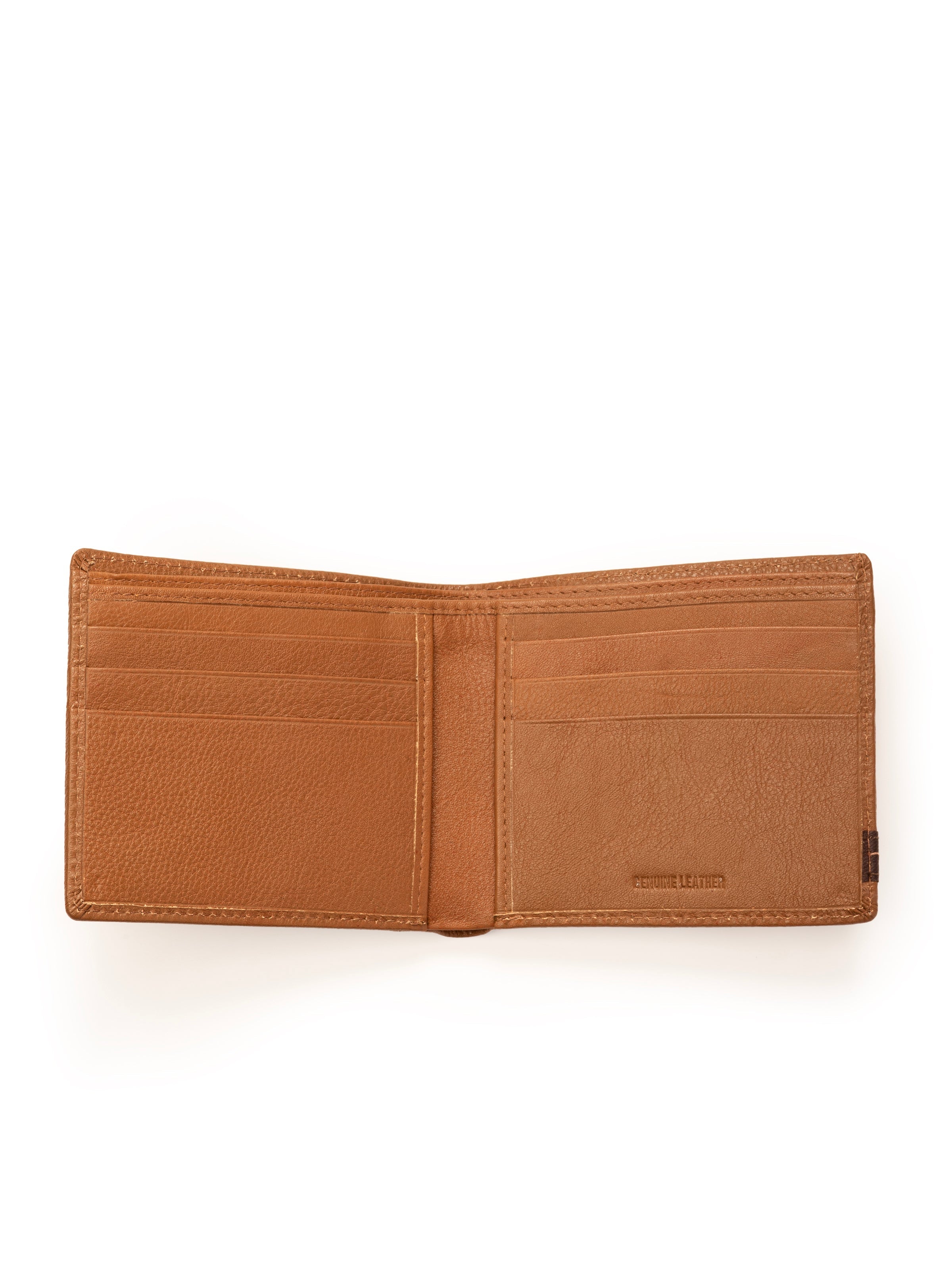 Classy Leather Bags Stripe Brown Men's Wallet