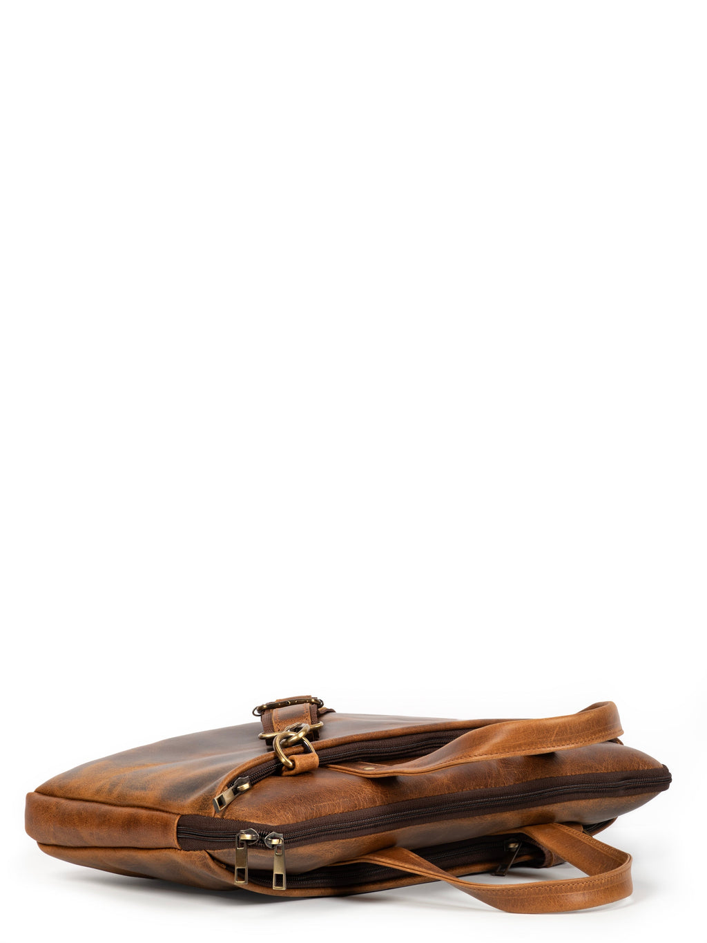 Classy Leather Bags Harbor Laptop Briefcase, Tan SpadezStore