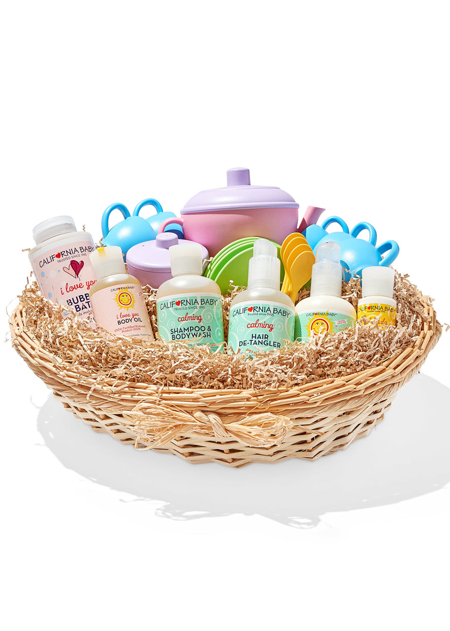 California Baby Tea Set Basket