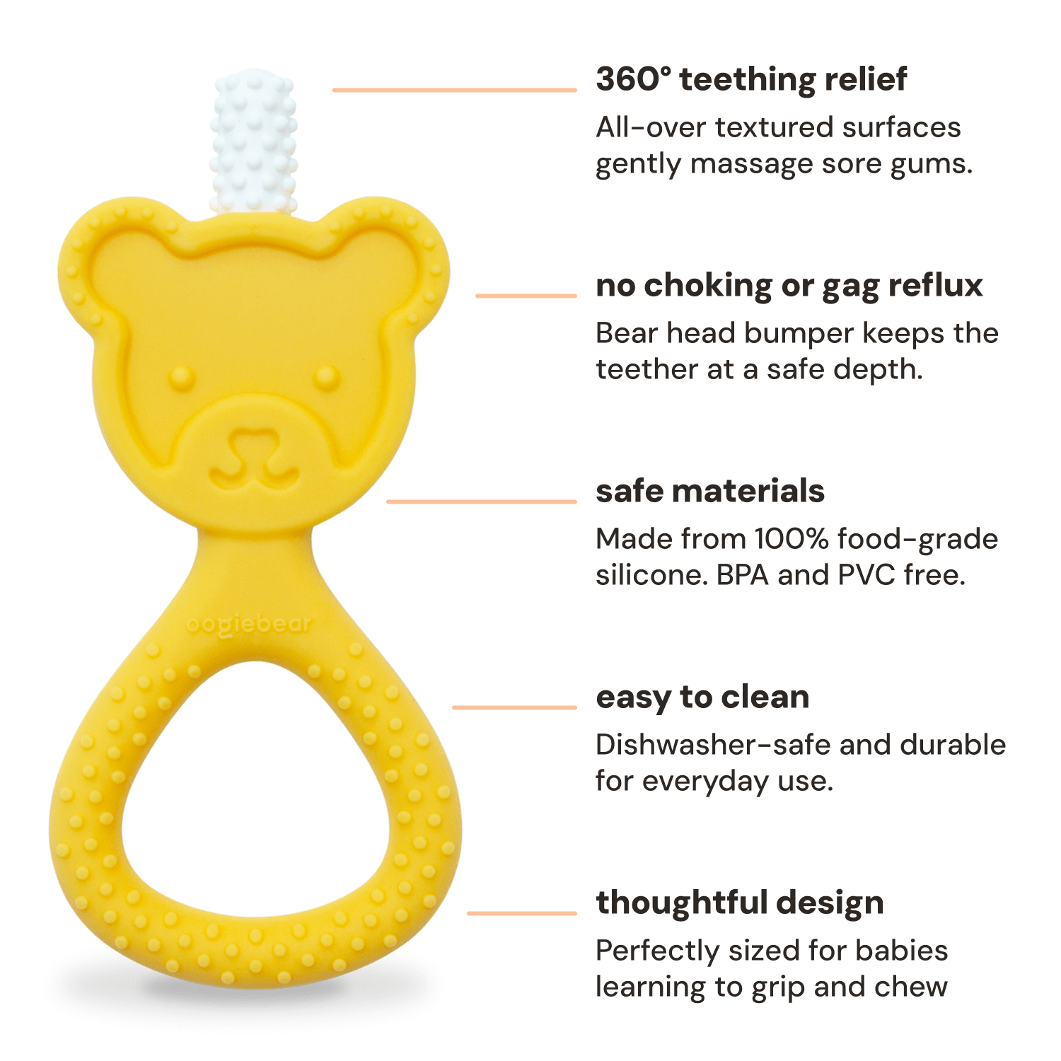 Oogiebear 360° teether SpadezStore