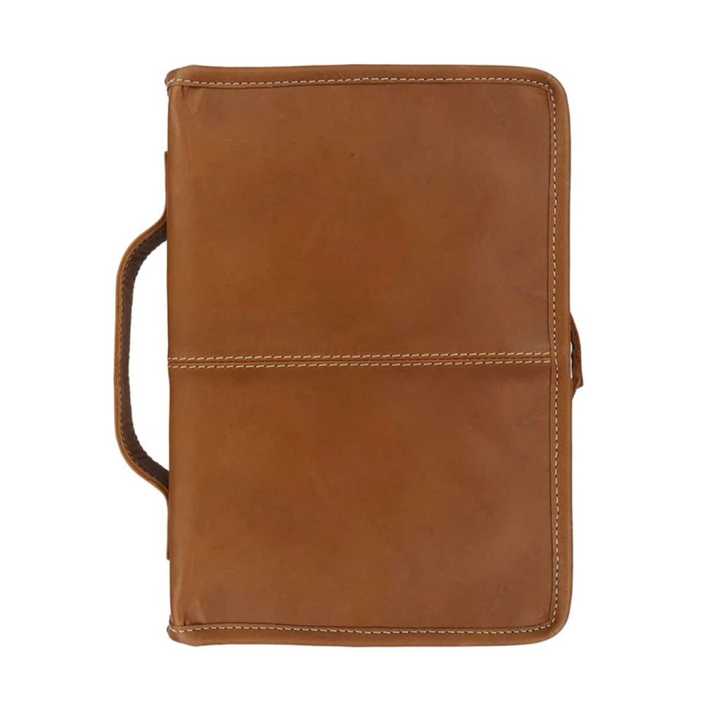 Classy Leather Bags Classic Bible Leather Cover - Tan SpadezStore