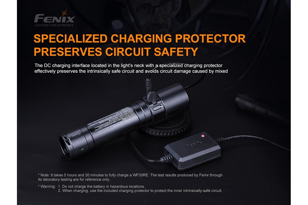 Fenix WF30RE Intrinsically Safe Flashlight - 280 Lumens SpadezStore