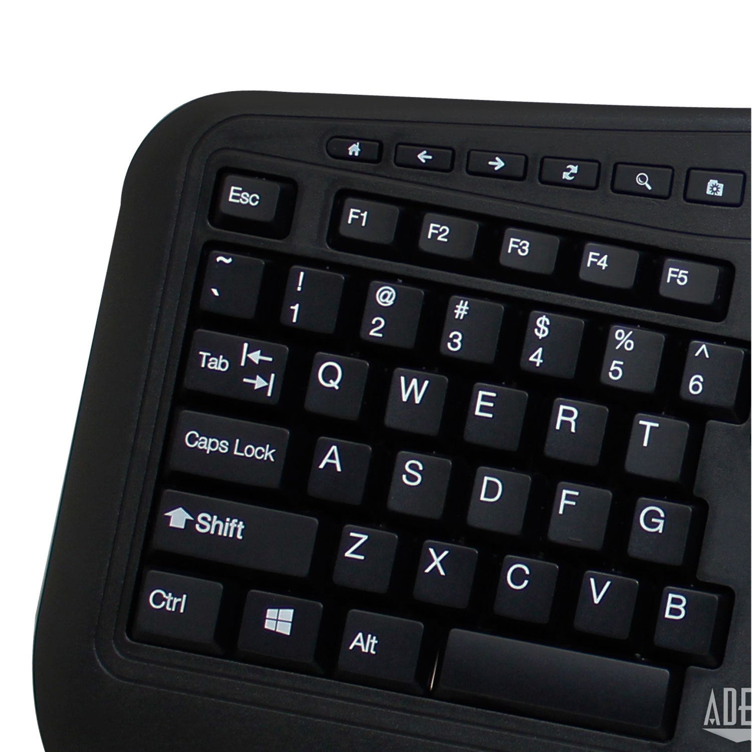 Adesso Tru-Form Media 1500 - Wireless Ergonomic Keyboard and Laser Mouse SpadezStore