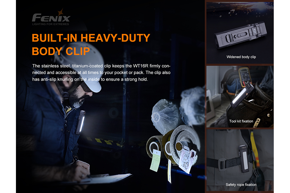 Fenix WT16R Rechargeable Work Light SpadezStore