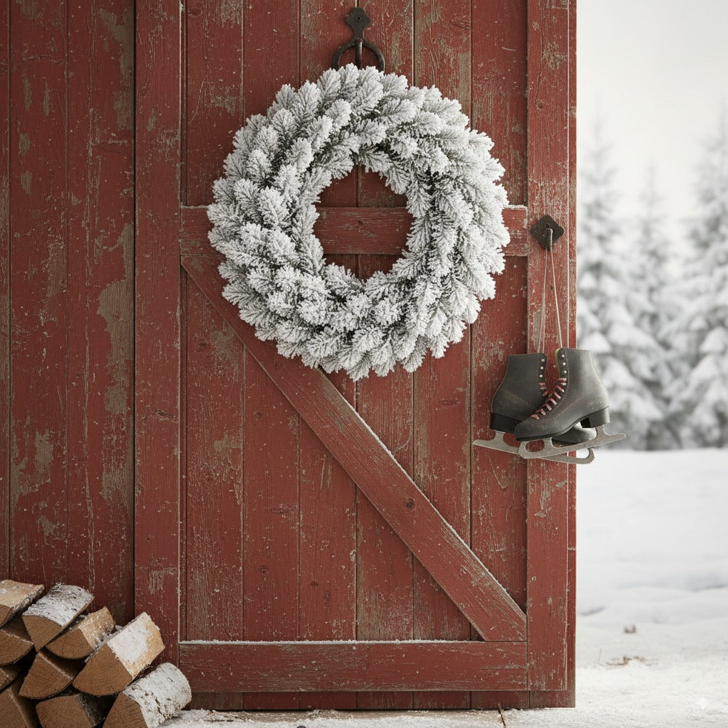 Perfect Holiday Snow Flock 24 inch Wreath