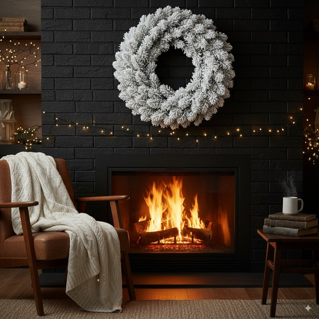 Perfect Holiday Snow Flock 24 inch Wreath