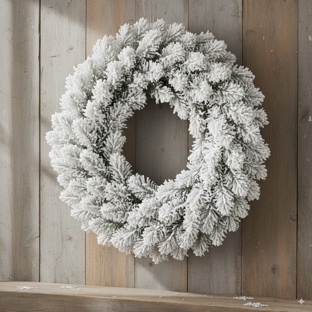 Perfect Holiday Snow Flock 24 inch Wreath